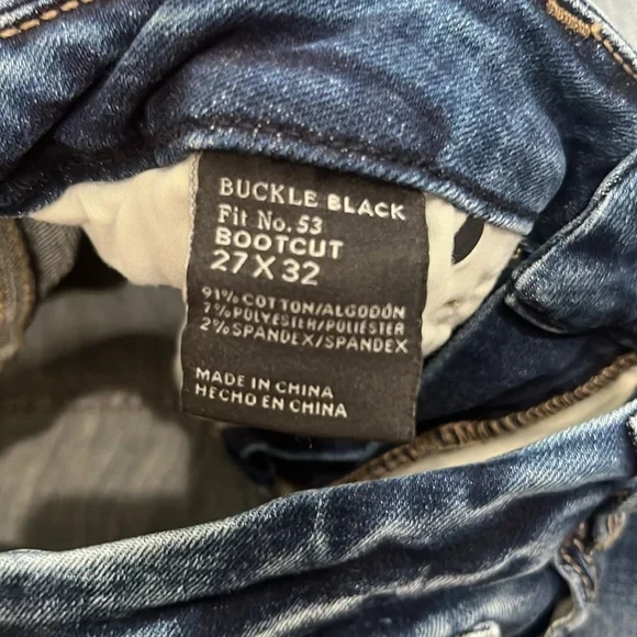 Buckle Black Women's Bootcut Jeans. Size 27x32. Fit No. 53 - Picture 3 of 4